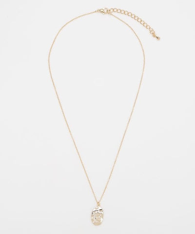 Oval Star & Moon Minimalist Necklace