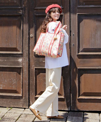 Vintage Like Quilted Tote Bag