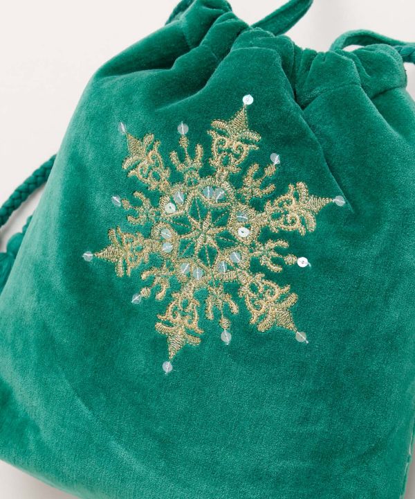 Velvet Drawstring Shoulder Bag