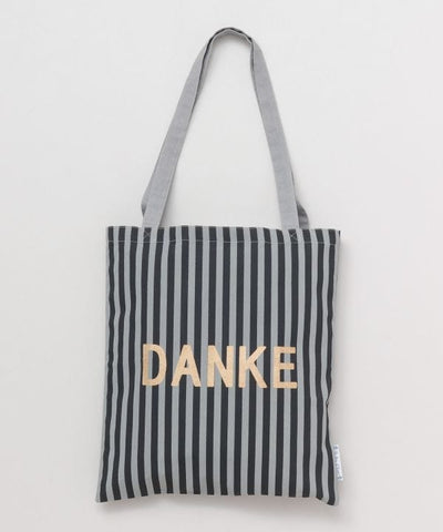 Striped Shopping Tote Bag