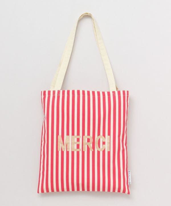 Striped Shopping Tote Bag