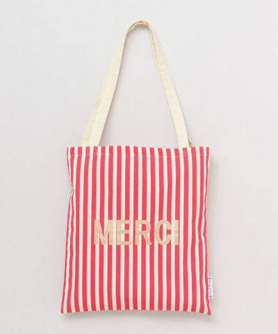 Striped Shopping Tote Bag