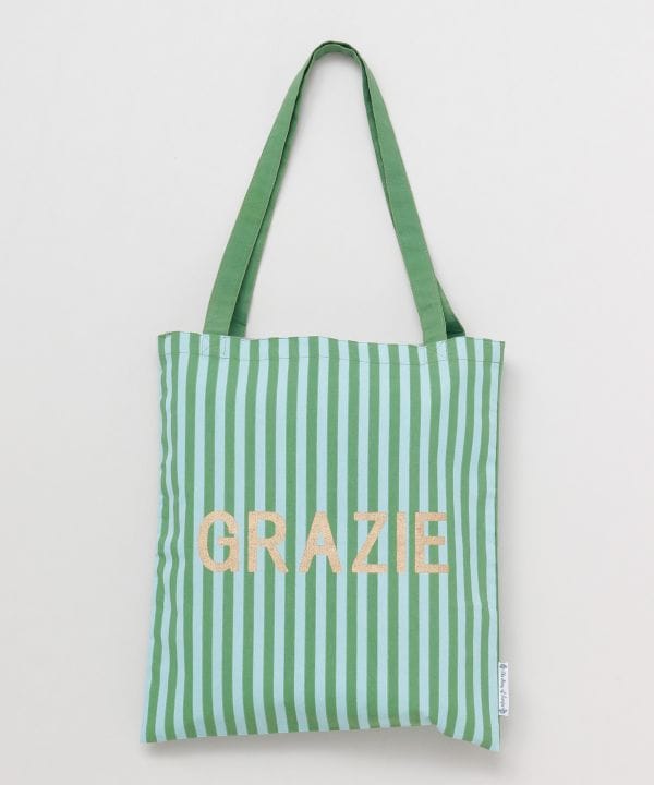 Striped Shopping Tote Bag