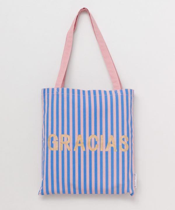 Striped Shopping Tote Bag