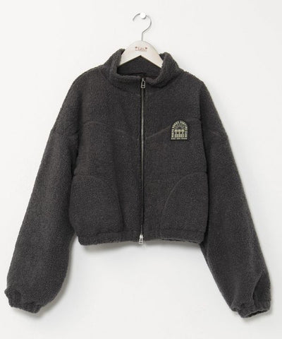 SURF＆Palms Short Zip Up Boa Jacket