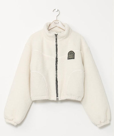 SURF＆Palms Short Zip Up Boa Jacket