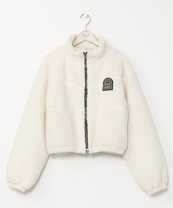 SURF＆Palms Short Zip Up Boa Jacket