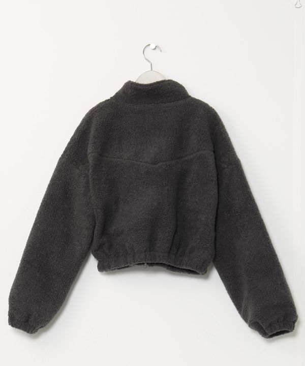 SURF＆Palms Short Zip Up Boa Jacket