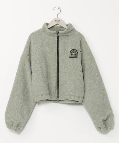 SURF＆Palms Short Zip Up Boa Jacket