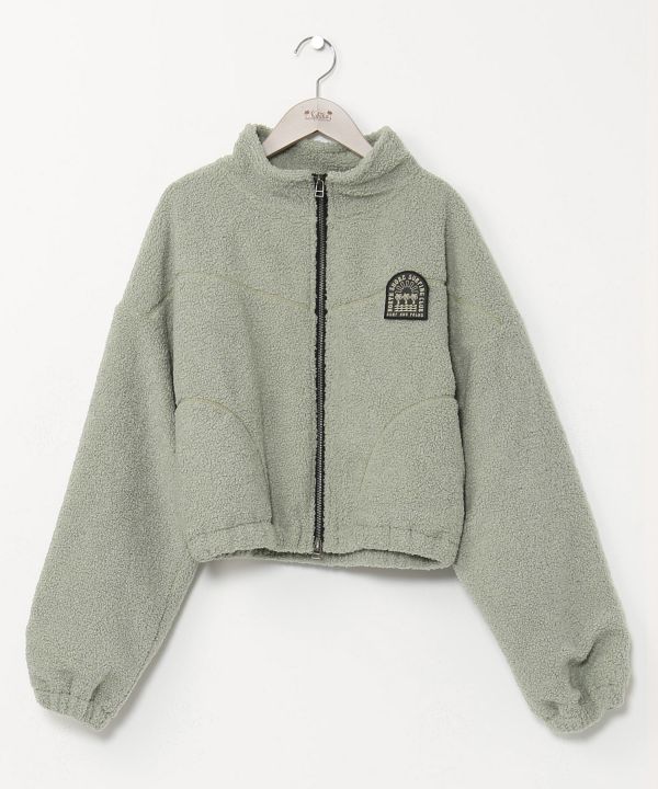 SURF＆Palms Short Zip Up Boa Jacket