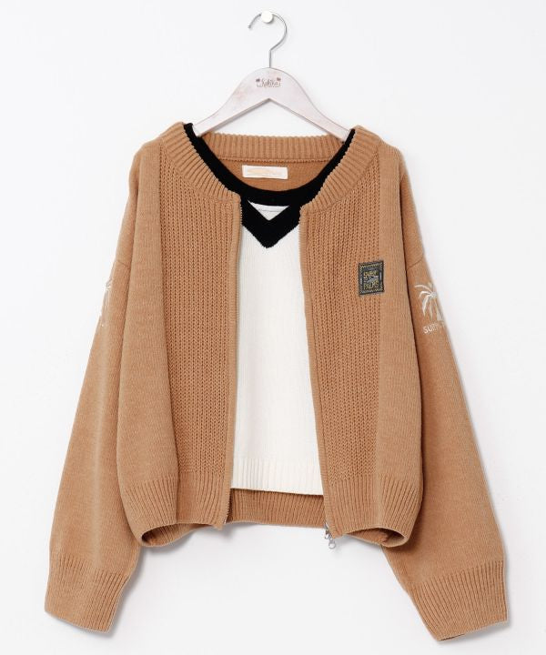 SURF＆Palms 2-Way Tank & Cardigan Set