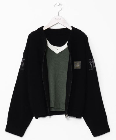 SURF＆Palms 2-Way Tank & Cardigan Set