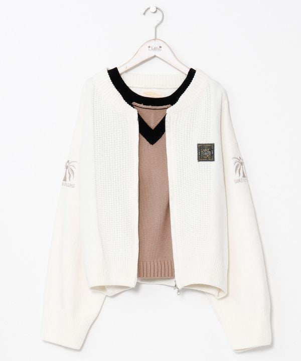 SURF＆Palms 2-Way Tank & Cardigan Set