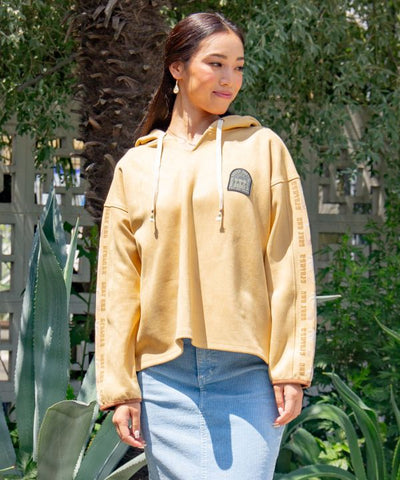 SURF＆Palms Faux Suede Hoodie