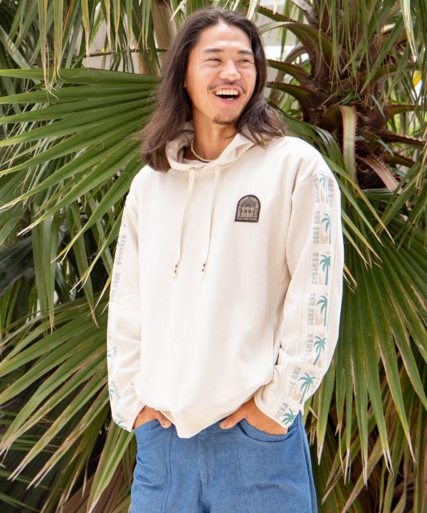 SURF＆Palms Men's Faux Suede Hoodie