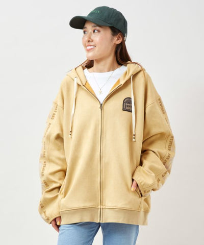 SURF＆Palms Men's Faux Suede Zip Up Hoodie