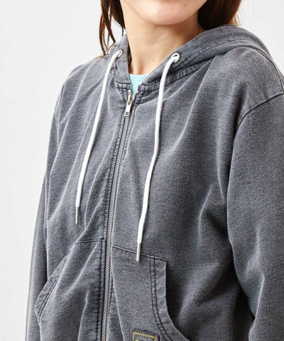 SURF＆Palms Embroidered Zip Up Hoodie