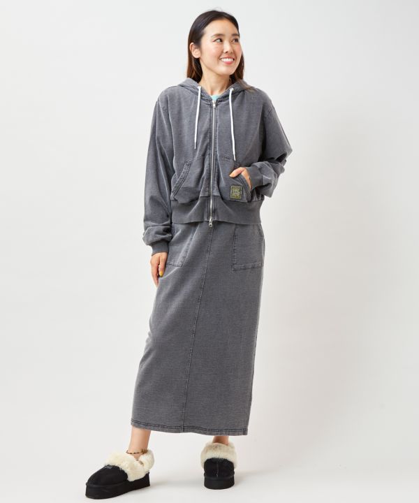 SURF＆Palms Embroidered Zip Up Hoodie