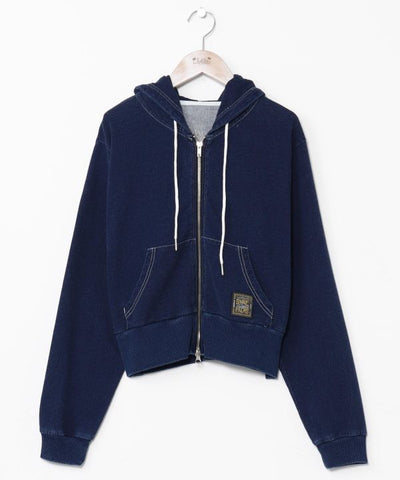 SURF＆Palms Embroidered Zip Up Hoodie