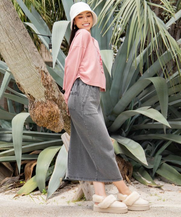 SURF＆Palms Denim Color Skirt