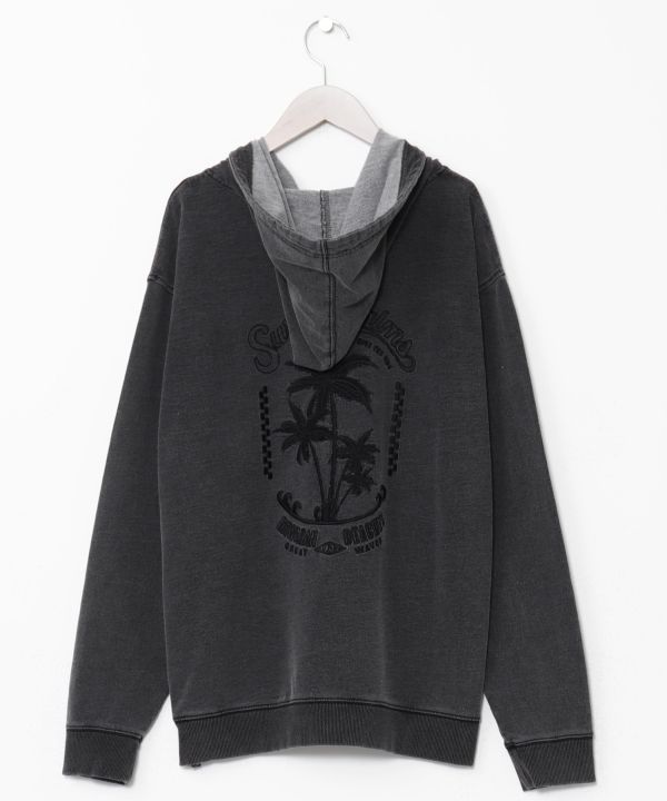 SURF＆Palms Men's Embroidered Hoodie