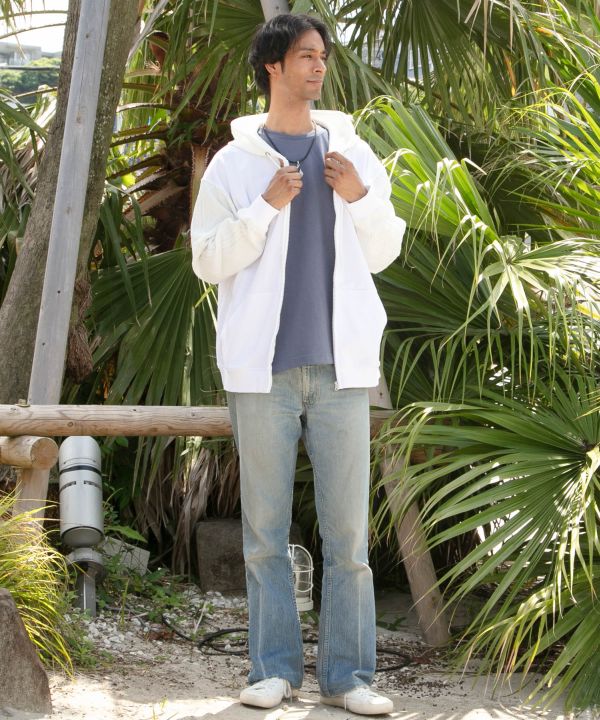 SURF＆Palms Men's Active Zip Up Hoodie