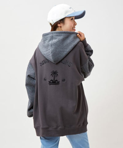 SURF＆Palms Men's Active Zip Up Hoodie