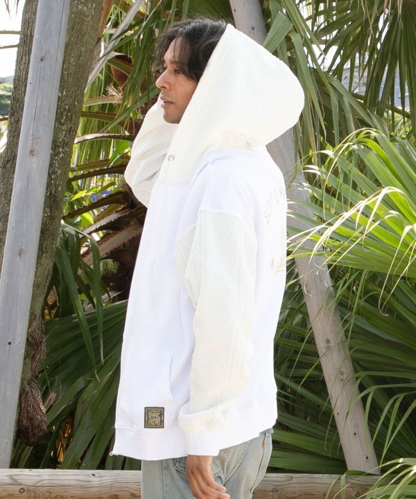 SURF＆Palms Men's Active Zip Up Hoodie