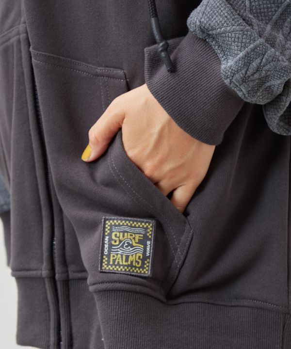 SURF＆Palms Men's Active Zip Up Hoodie