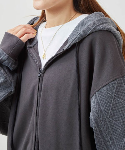 SURF＆Palms Men's Active Zip Up Hoodie