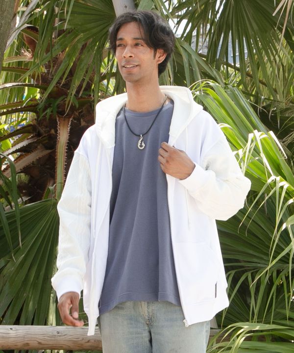 SURF＆Palms Men's Active Zip Up Hoodie