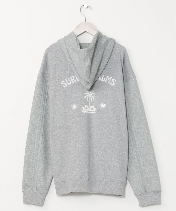 SURF＆Palms Men's Active Zip Up Hoodie