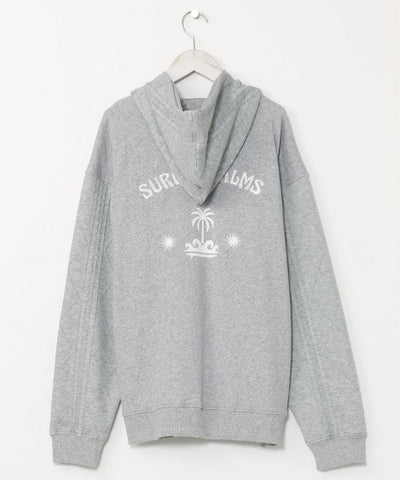 SURF＆Palms Men's Active Zip Up Hoodie