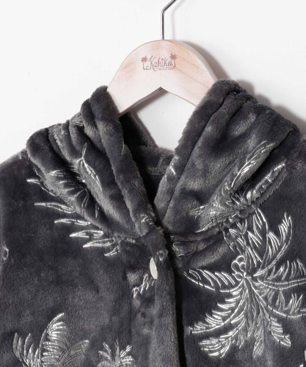 Luxury Palm Tree Print Lounge Long Cardigan