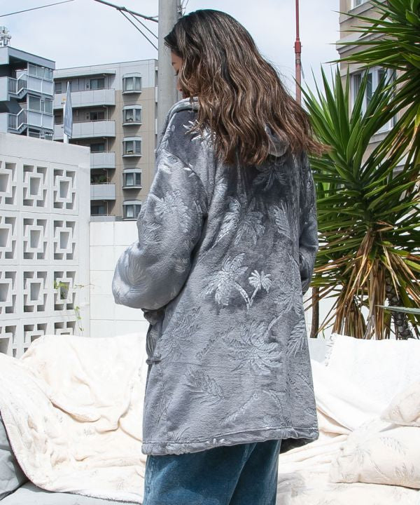 Luxury Palm Tree Print Lounge Long Cardigan