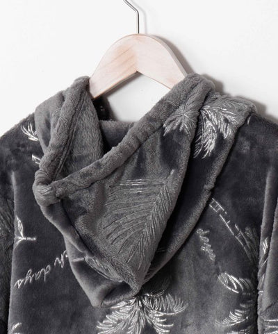 Luxury Palm Tree Print Lounge Long Cardigan