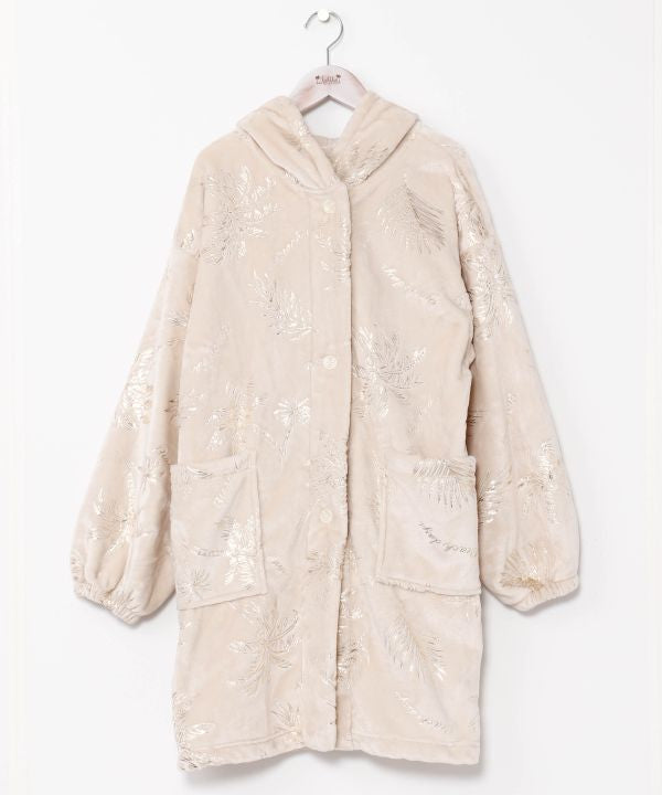 Luxury Palm Tree Print Lounge Long Cardigan