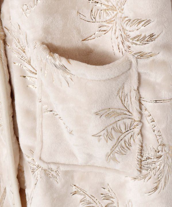 Luxury Palm Tree Print Lounge Long Vest