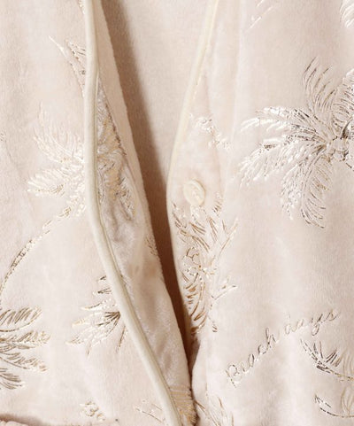 Luxury Palm Tree Print Lounge Long Vest