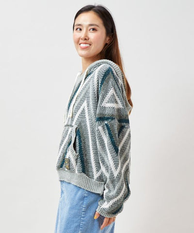 SURF＆Palms Hooded Knit Pullover