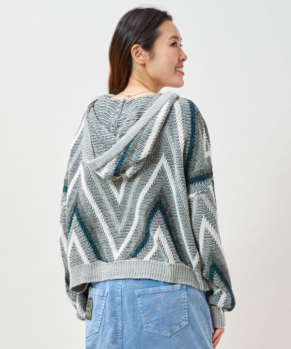 SURF＆Palms Hooded Knit Pullover