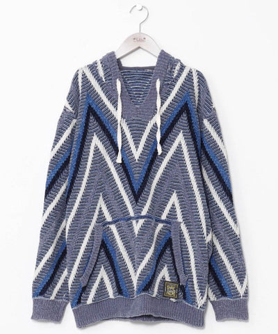 SURF＆Palms Men's Hooded Knit Pullover