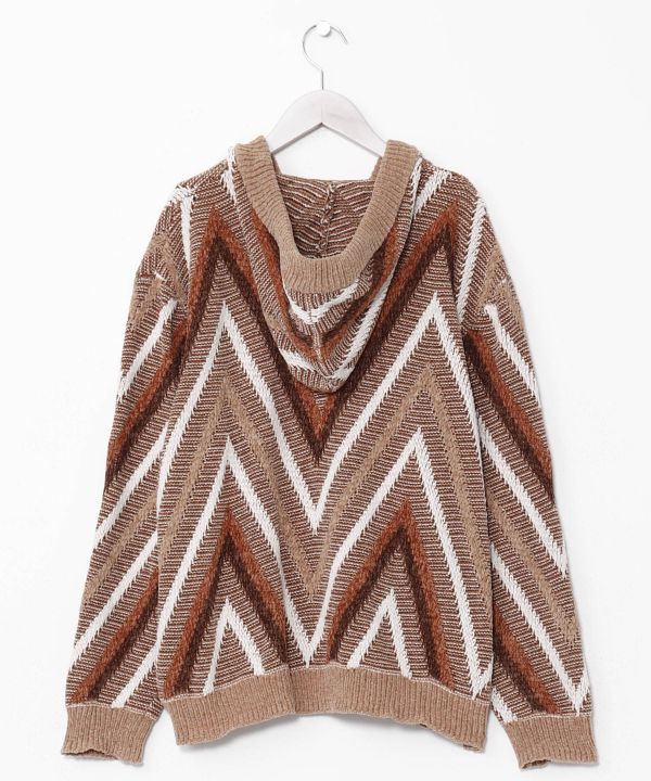 SURF＆Palms Men's Hooded Knit Pullover