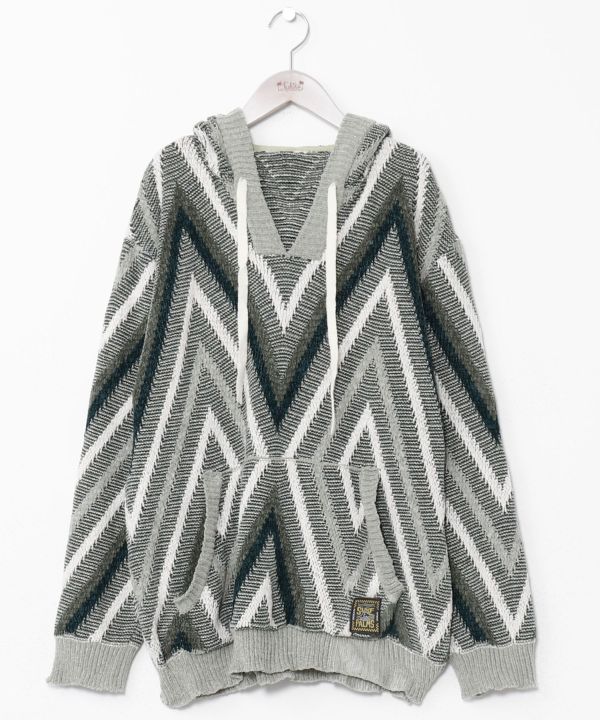 SURF＆Palms Men's Hooded Knit Pullover