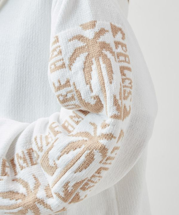 SURF＆Palms Soft Knit Zip Up Hoodie