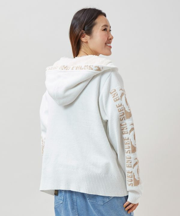 SURF＆Palms Soft Knit Zip Up Hoodie