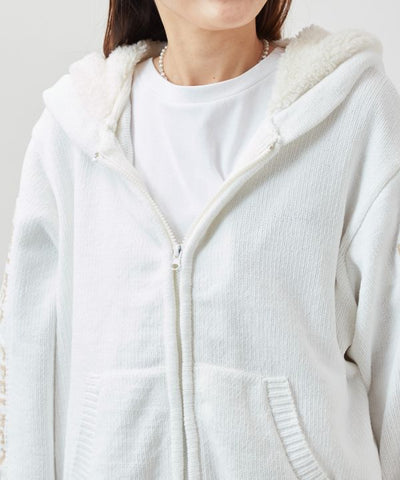 SURF＆Palms Soft Knit Zip Up Hoodie