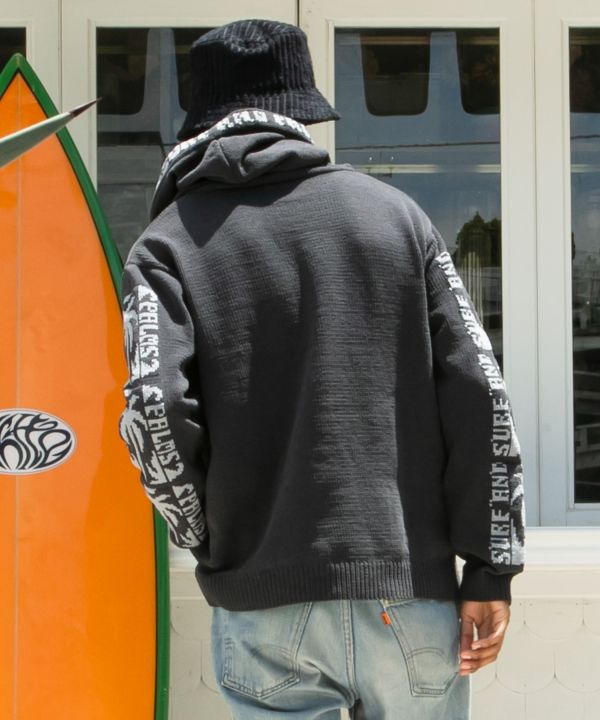 SURF＆Palms Men's Knit Hoodie
