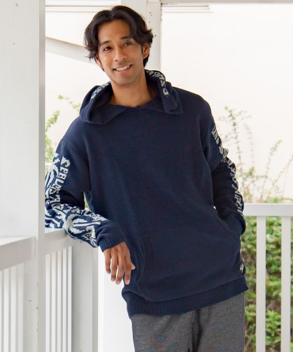 SURF＆Palms Men's Knit Hoodie