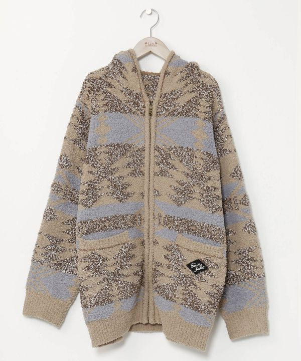 SURF＆Palms Men's Zip Up Knit Cardigan